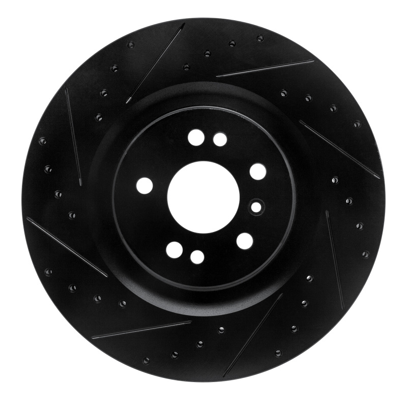 Mercedes-Benz GL350 Brake Rotor (1) - Front Left - R1 Concepts - Drilled & Slotted - Black - `06-`12 Mercedes-Benz GL350 Brake Rotor (1) - Front Left - R1 Concepts - Drilled & Slotted - Black - `06-`12